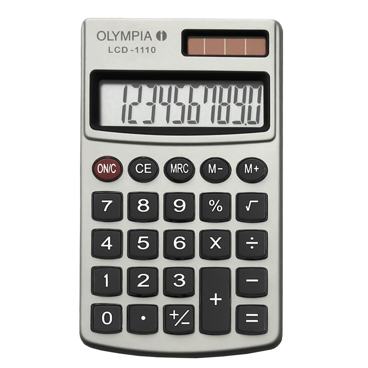 Olympia LCD-1110 Taschenrechner silber 