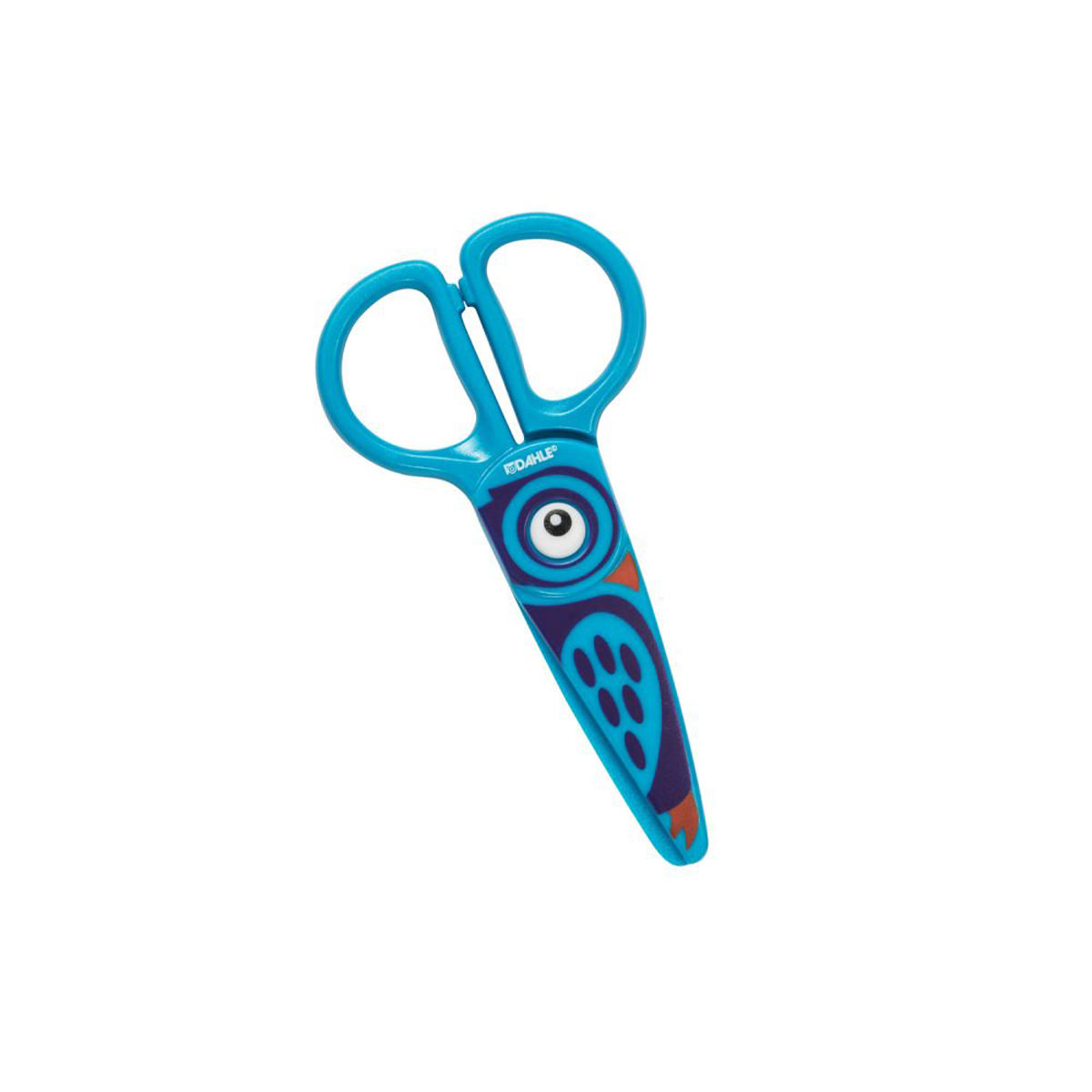 Dahle Sicherheits-Kinderschere 5 Zoll (12cm) blau, Kunststoffschneidblätter 