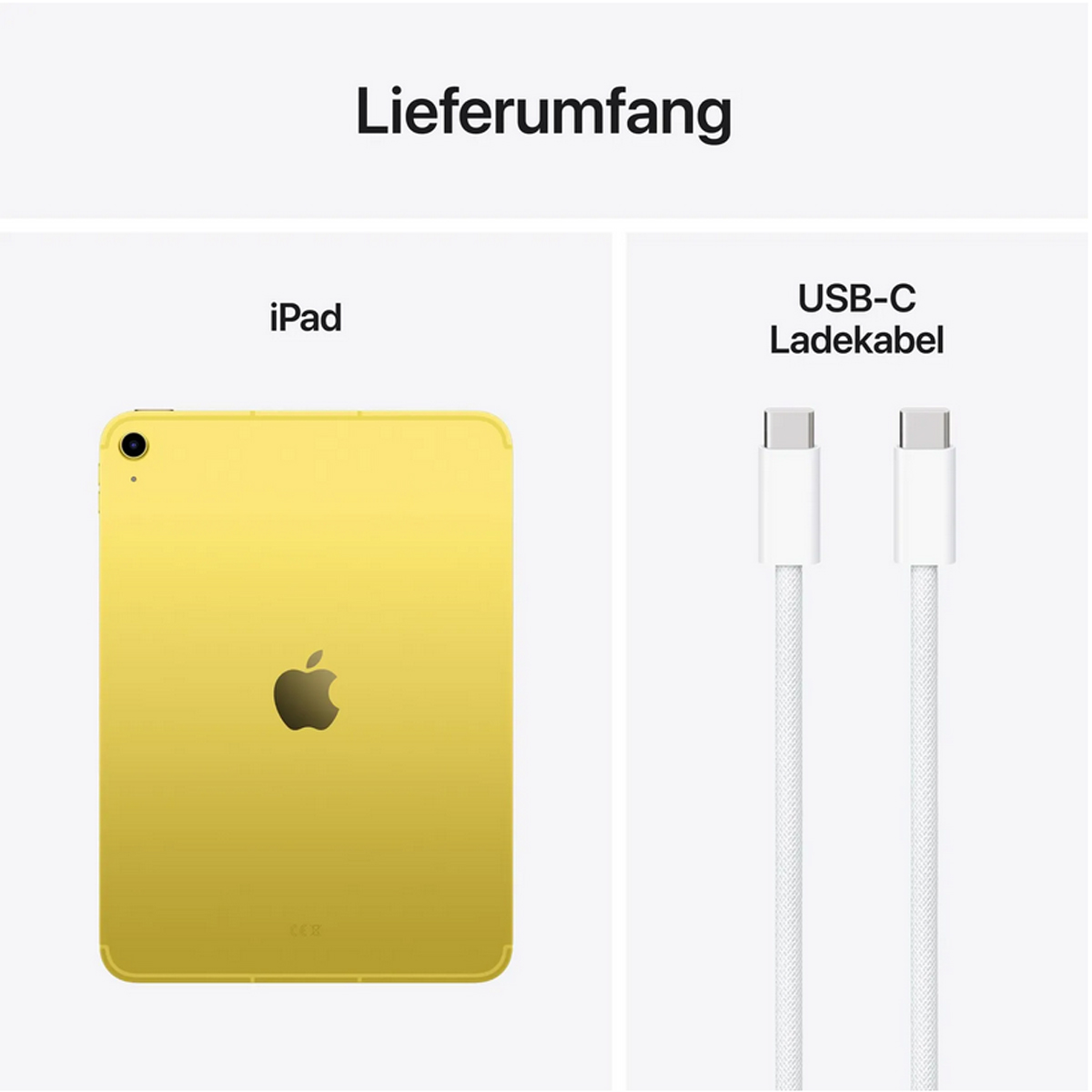 Apple iPad A16 11'' (27,9cm) 2025 Wi-Fi 128 GB Gelb