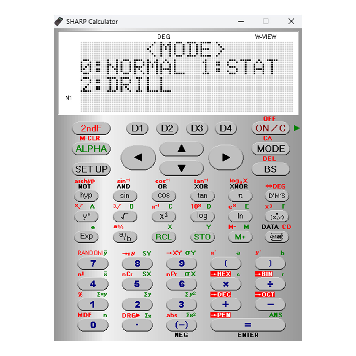 Sharp Emulator Software für die Modelle der EL-W531 Serie 