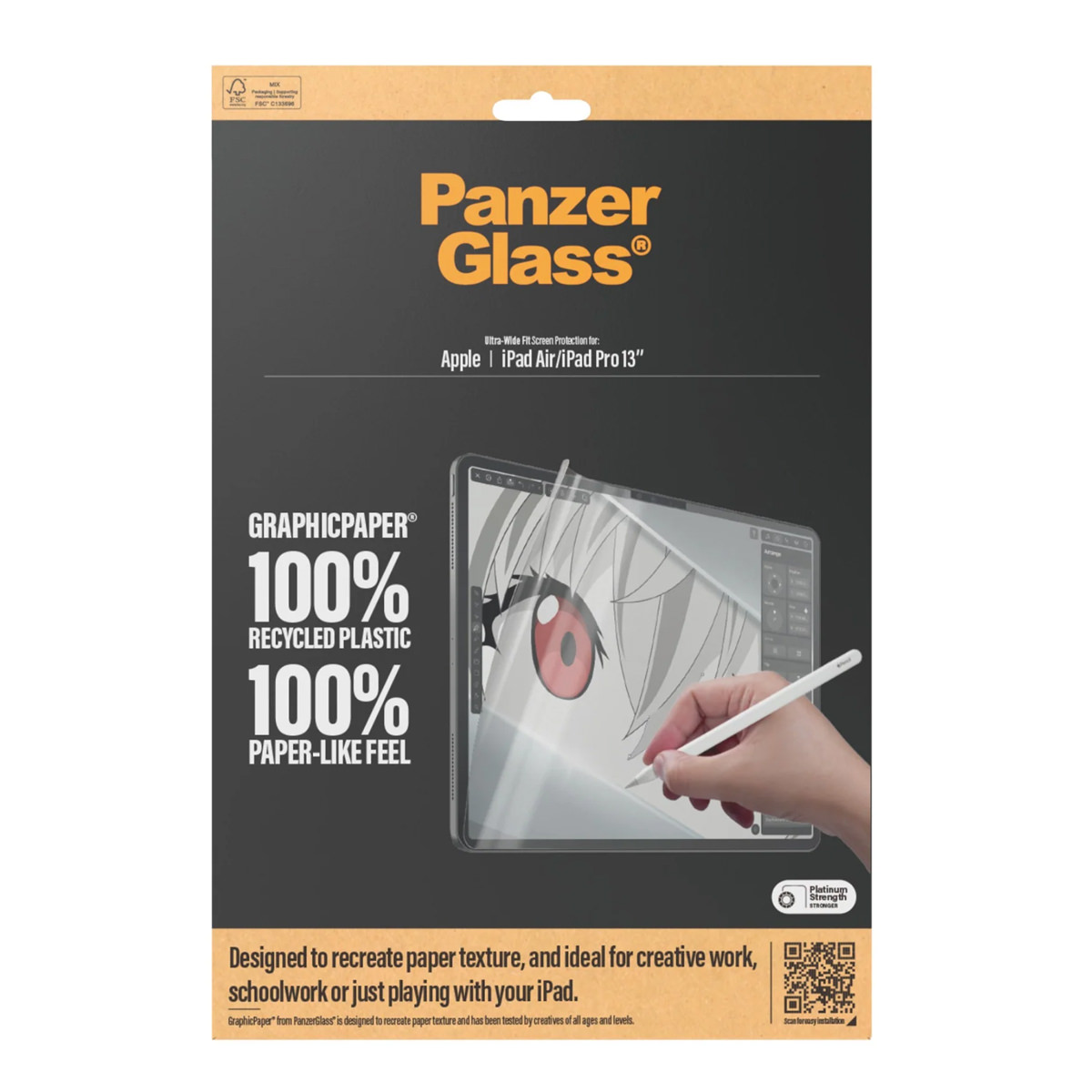 PanzerGlass® GraphicPaper® Displayschutz Ultra-Wide Fit für iPad Air 13'' (2024-2025) / iPad Pro 13'' (2024-2025)