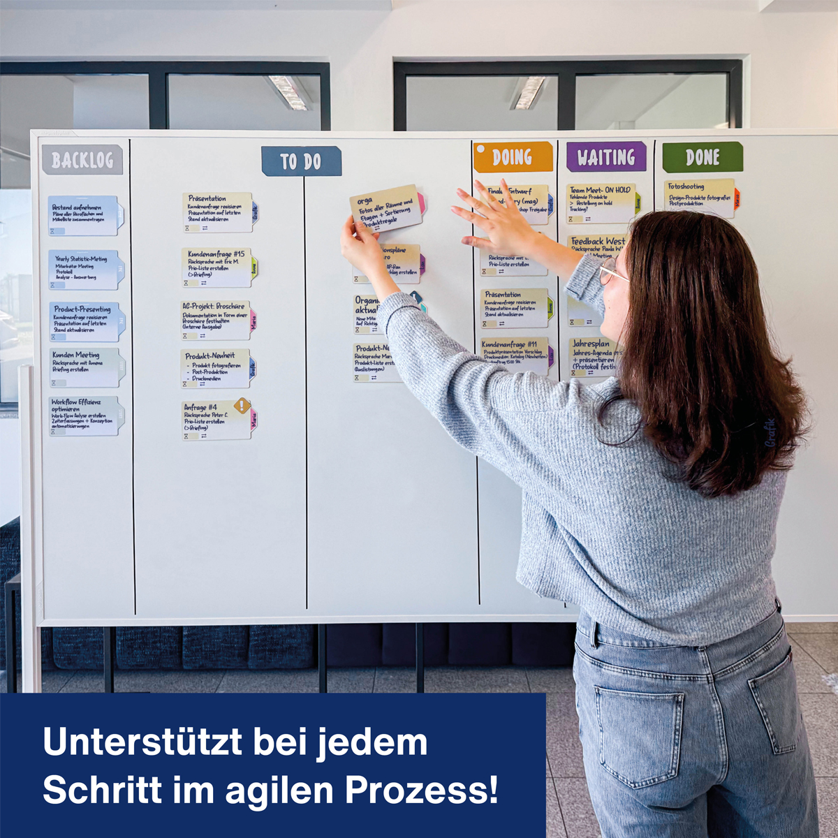 Magnetoplan Sprintbox für Projektteams, Toolset für agiles Arbeiten in Scrum oder Kanban 
