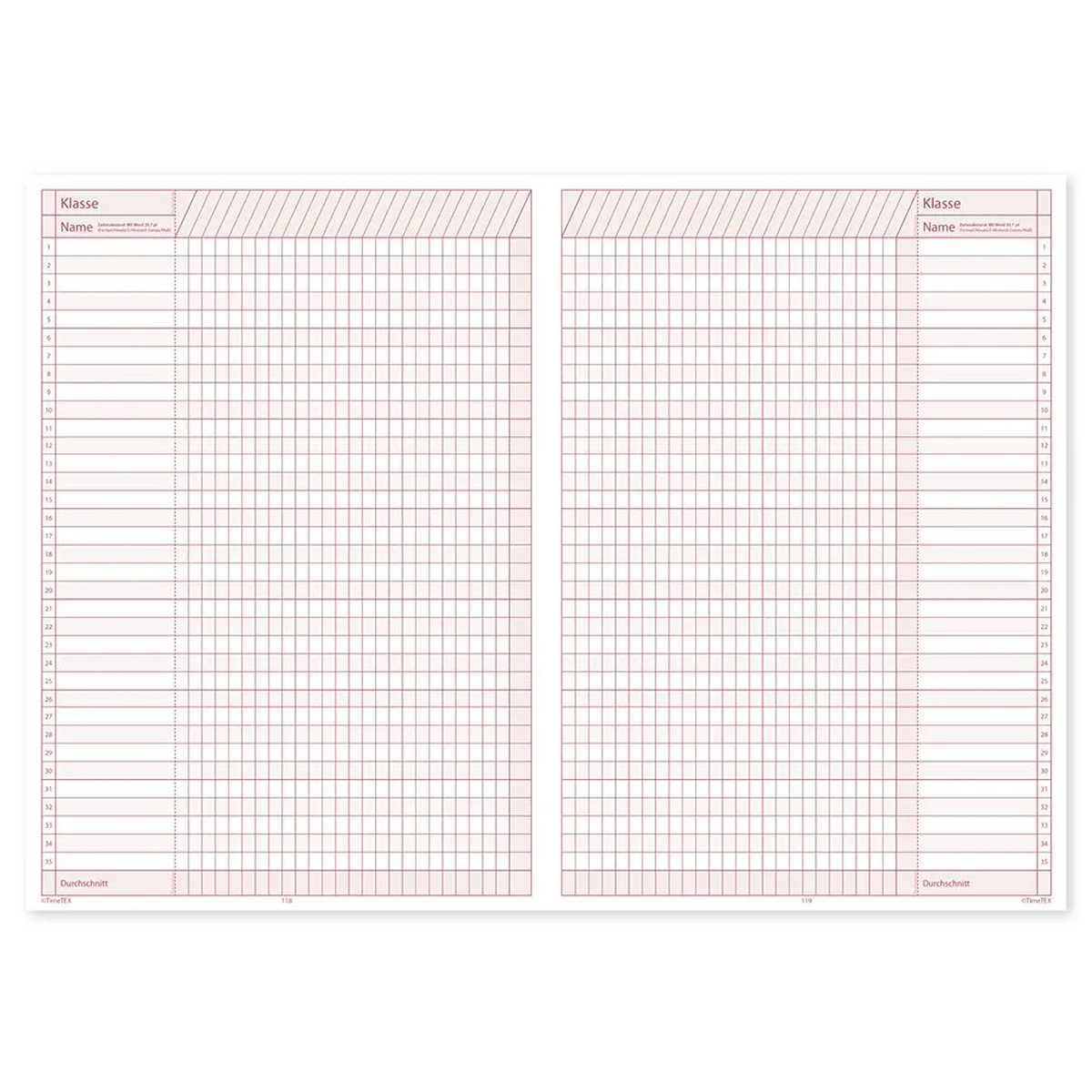 TimeTEX Kompakt-Lehrerkalender A4-Plus 2026/2027 mit 2 Lesebänder, Softcover und Verschluss-Gummi