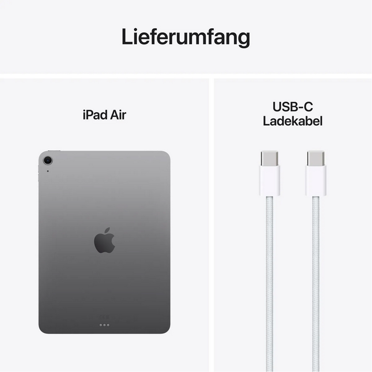 Apple iPad Air M3 11'' (27,9cm) 2025 Wi-Fi 128 GB Space Grau