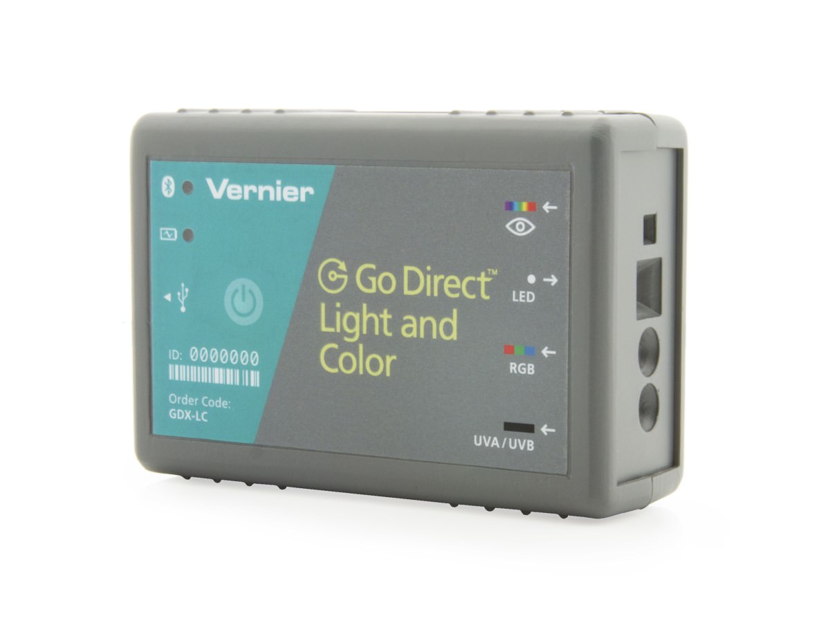 Vernier Go Direct® Licht- und Farbsensor (GDX-LC) Wireless/USB/Akku, Messbereich 0 - 150 klx 