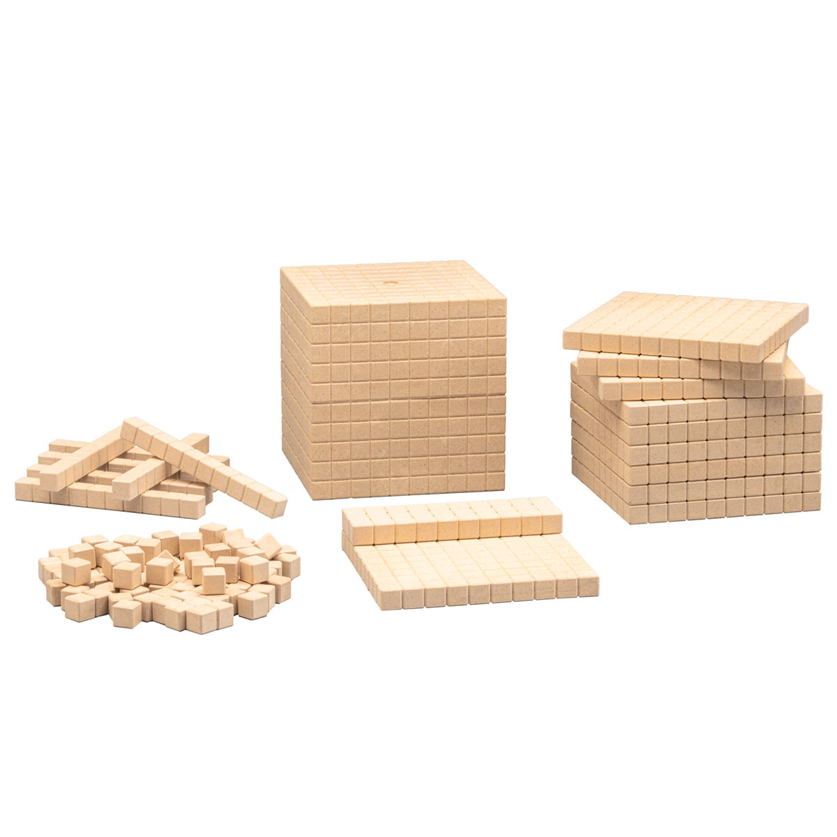 Wissner Dienes Holzklötze Grundsortiment naturfarben, 121-teilig 