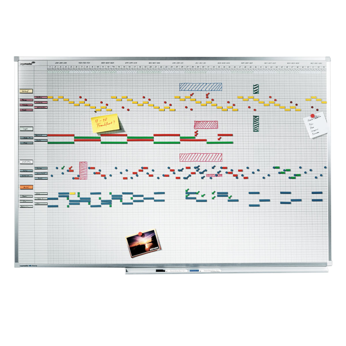 Legamaster 7-404200 Jahresplaner PROFESSIONAL  75 x 150 cm, 12 Monate