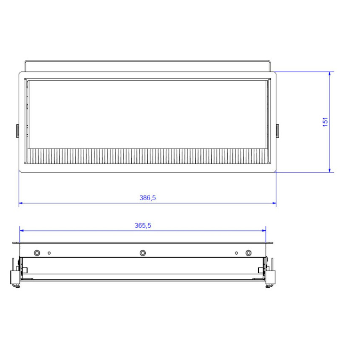 Bachmann 338.0205 CONI Einbaurahmen 387 x 151 mm 