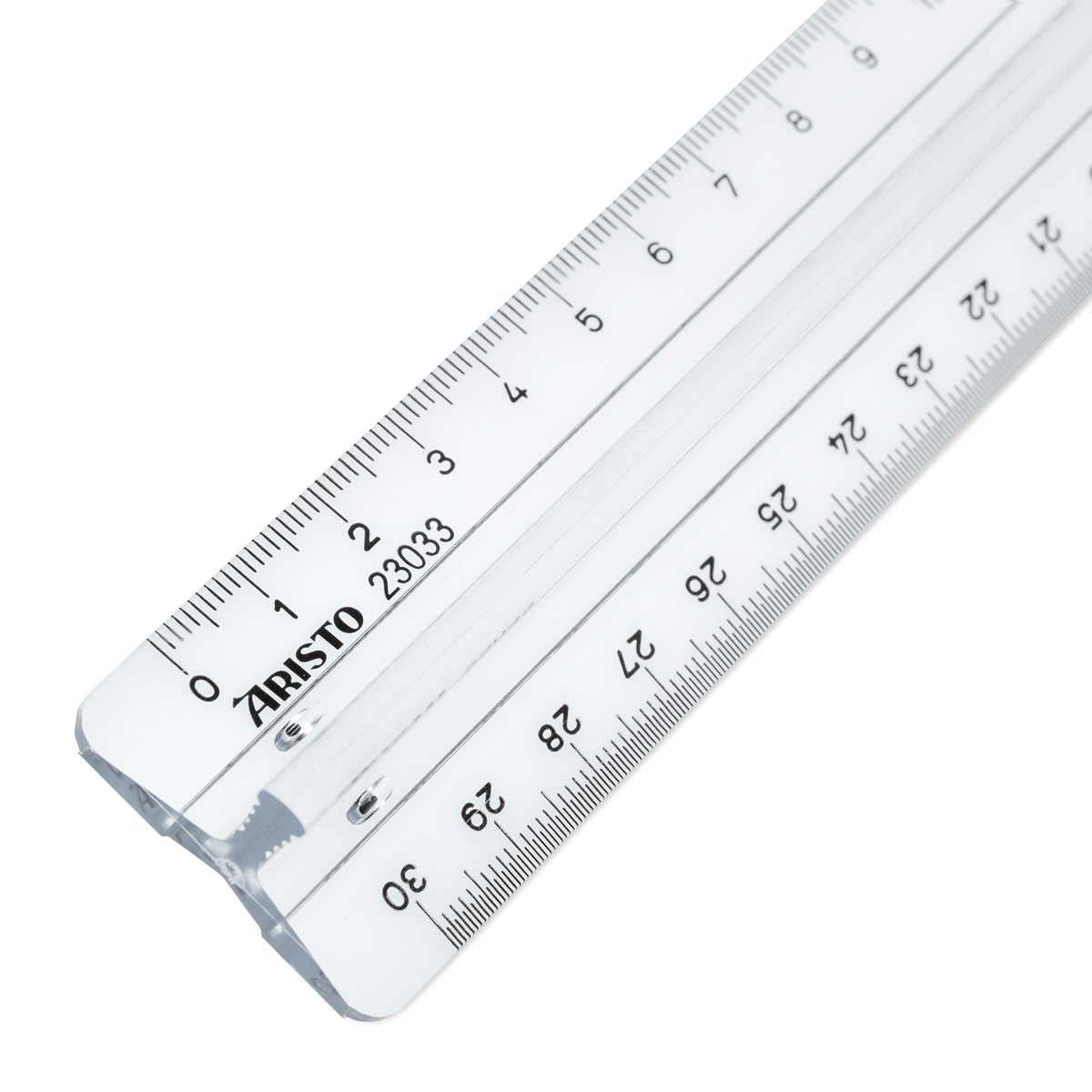 Aristo College Lineal 30 cm mit Griff, transparent 