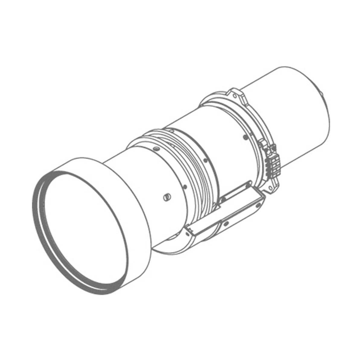 Barco GC+ Objektiv, Projektionsverhältnis 2,0 - 4,0 : 1, mit Lens-Memory Funktion 