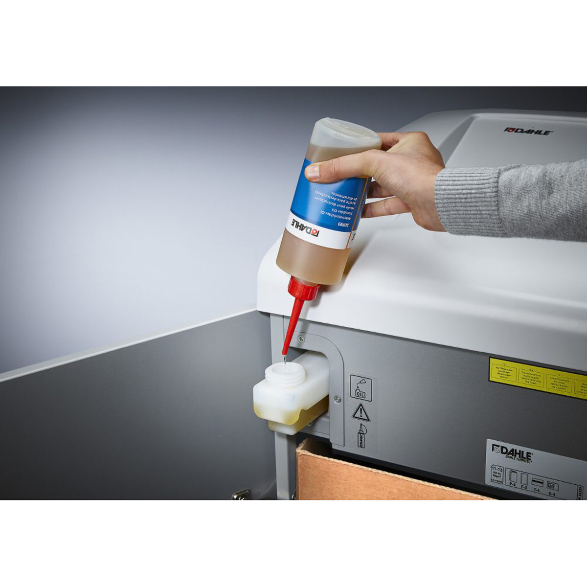 Dahle Aktenvernichter 710air, Top Secret Schnitt 1 x 4,7 mm, 5 Blatt, 100 L 