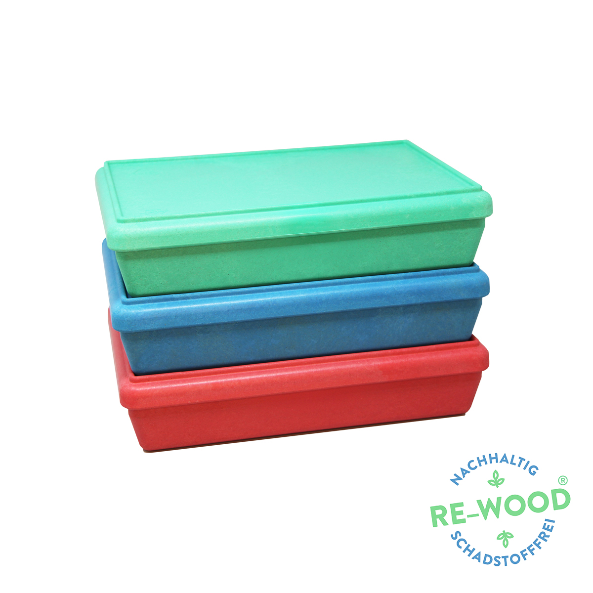 Wissner RE-Wood® Box klein inkl. Deckel blau  Wissner RE-Wood® Box klein inkl. Deckel blau
