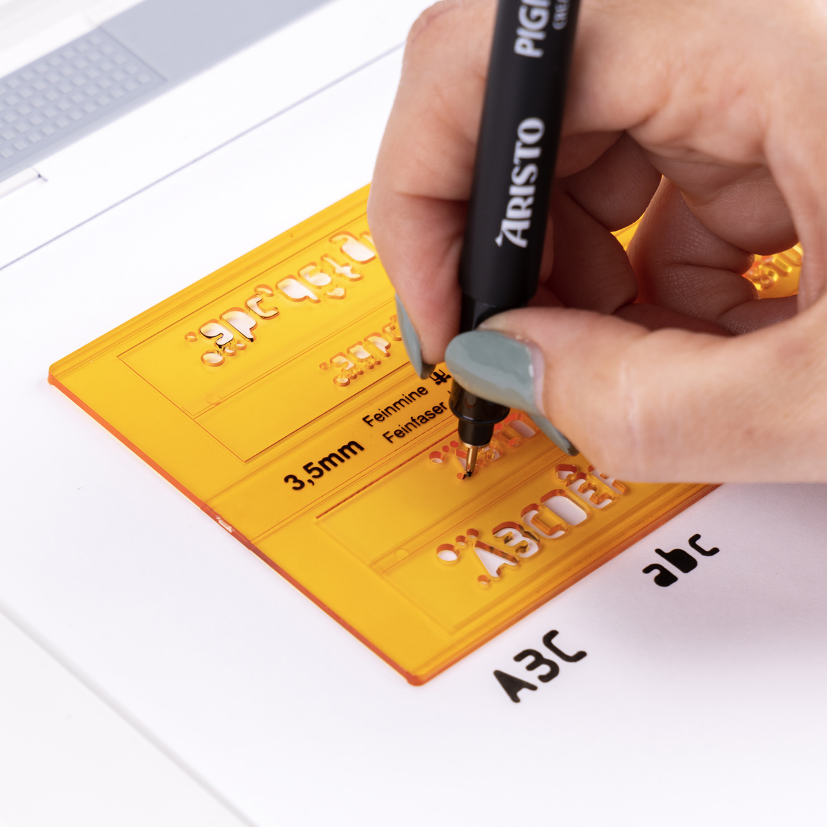 Aristo Pigmentliner 3er Set schwarz, Stärken 0,3/0,5/0,7 mm 