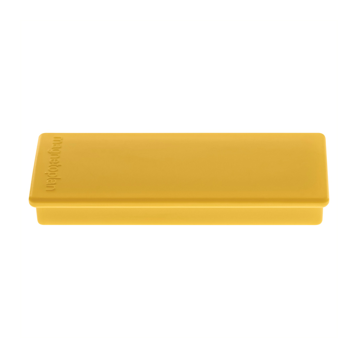 Magnetoplan 1665102 Rechteckmagnet, 10 Stück einfarbig gelb