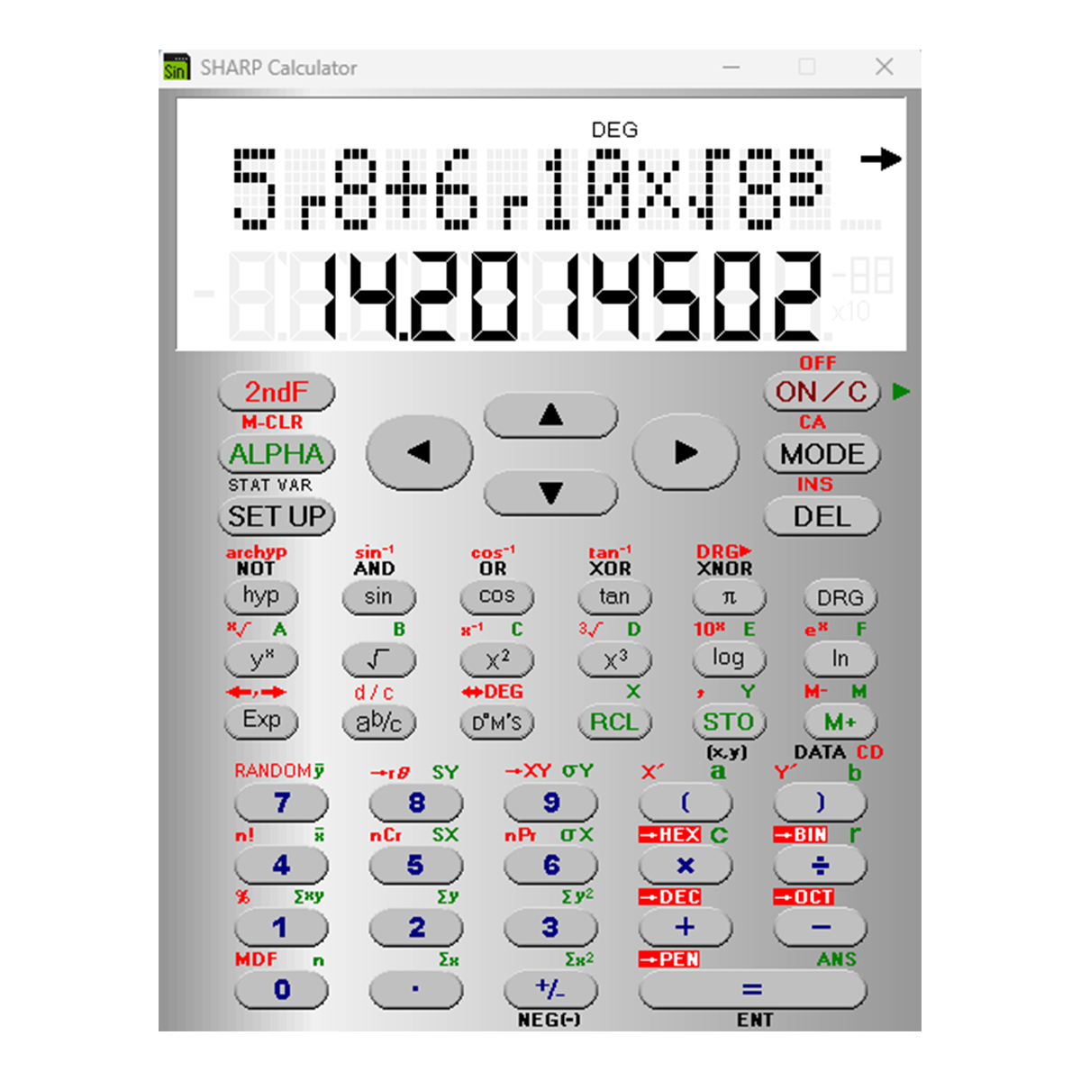 Sharp Emulator Software für die Modelle der EL-531 Serie 