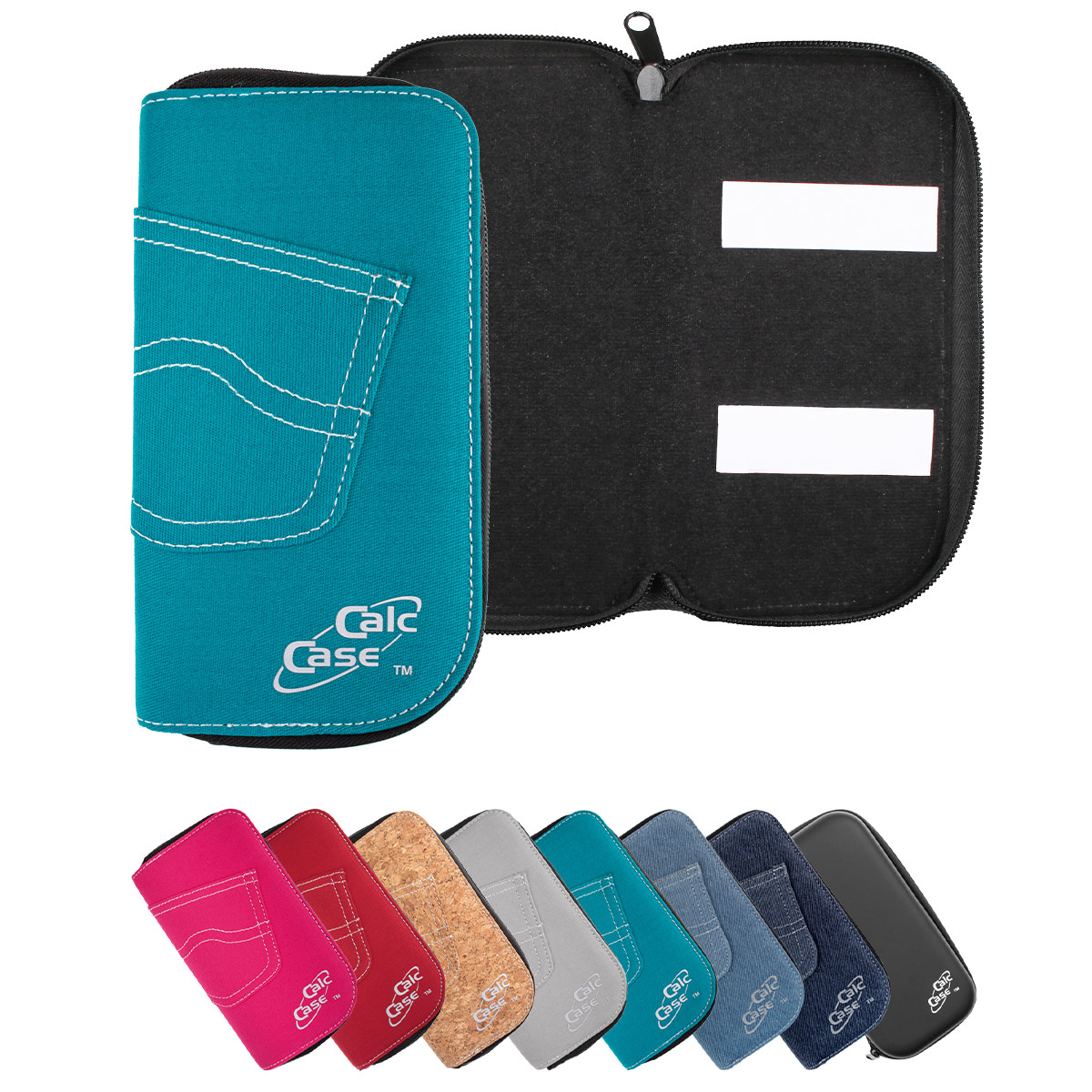 Casio FX-991 DE X Rechner mit Tasche türkis, Folie, Fachbuch und Zirkel Set 