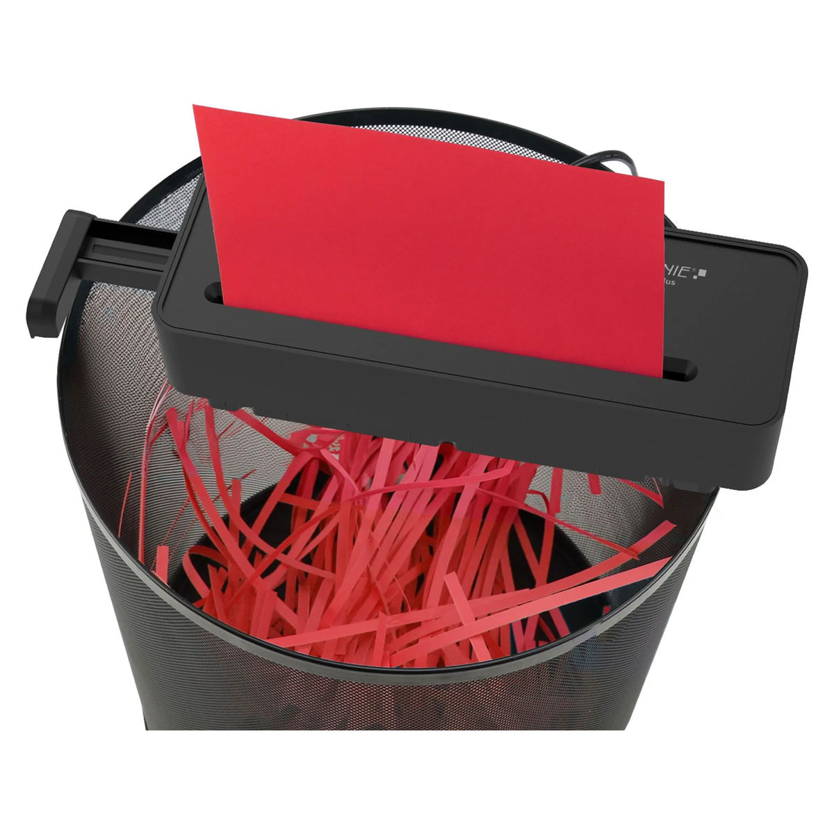 Genie 260 S Plus Aufsatzaktenvernichter schwarz, 6 Blatt, Sicherheitsstufe P-2, Streifenschnitt sowie Kreditkartenvernichtung