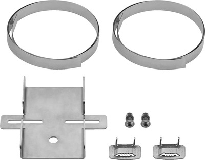 MONACOR ITH-300 Masthalterungsset für Druckkammerlautsprecher oder Kameras, V2A