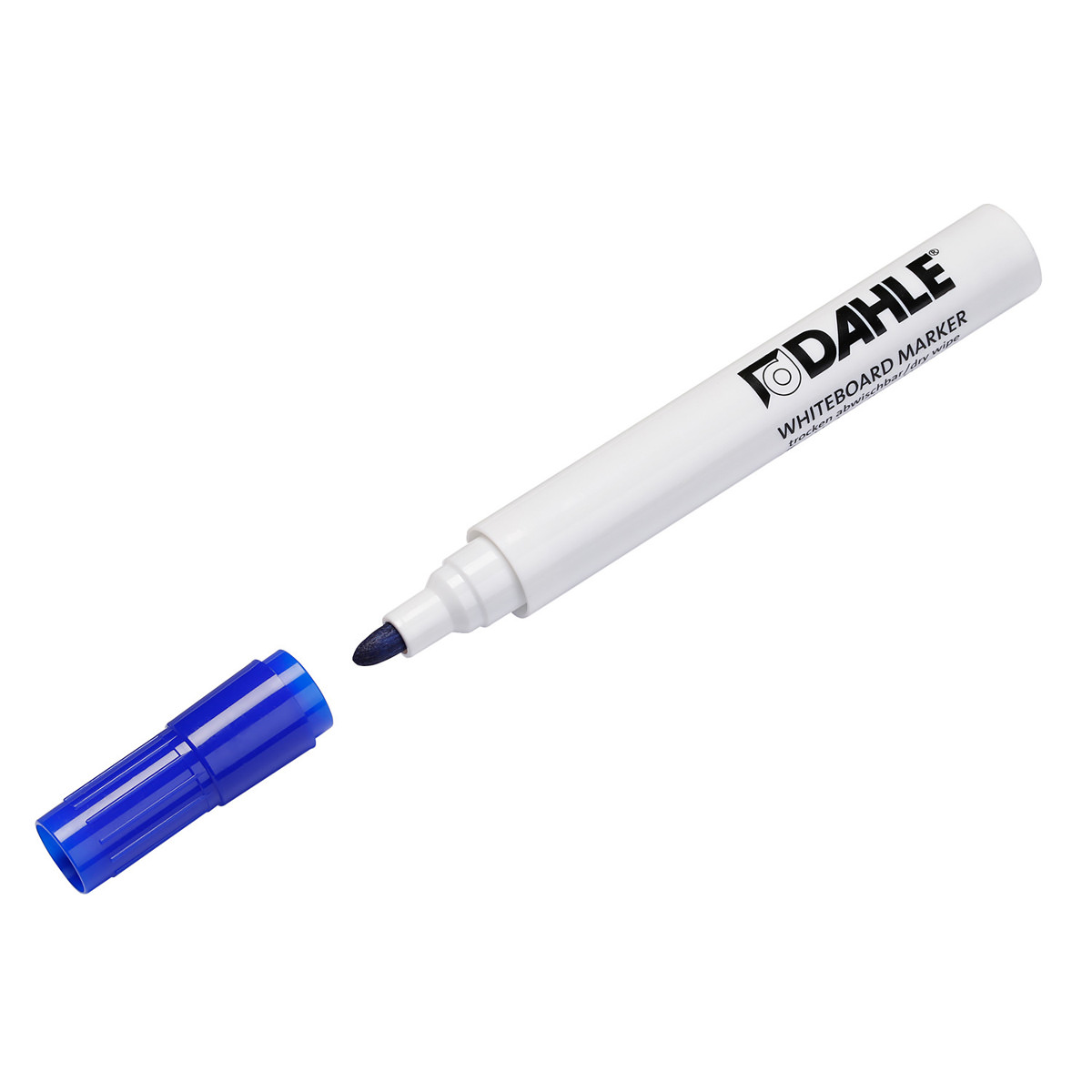 Dahle Whiteboard-Marker 4 Stück, rund 2 mm, blau 