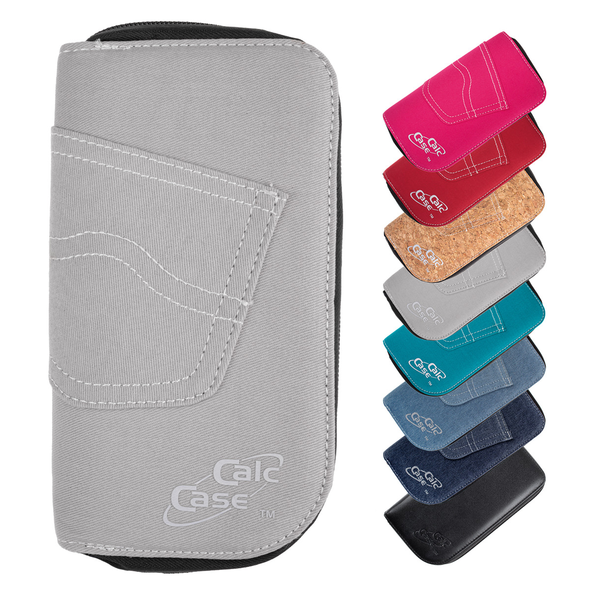 CalcCase Schutztasche im Jeans-Design hellgrau 