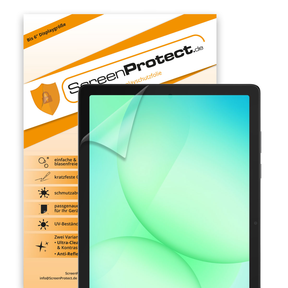ScreenProtect Displayschutzfolie UltraClear für Samsung Galaxy Tab A11+ 11'' (27,82cm) 