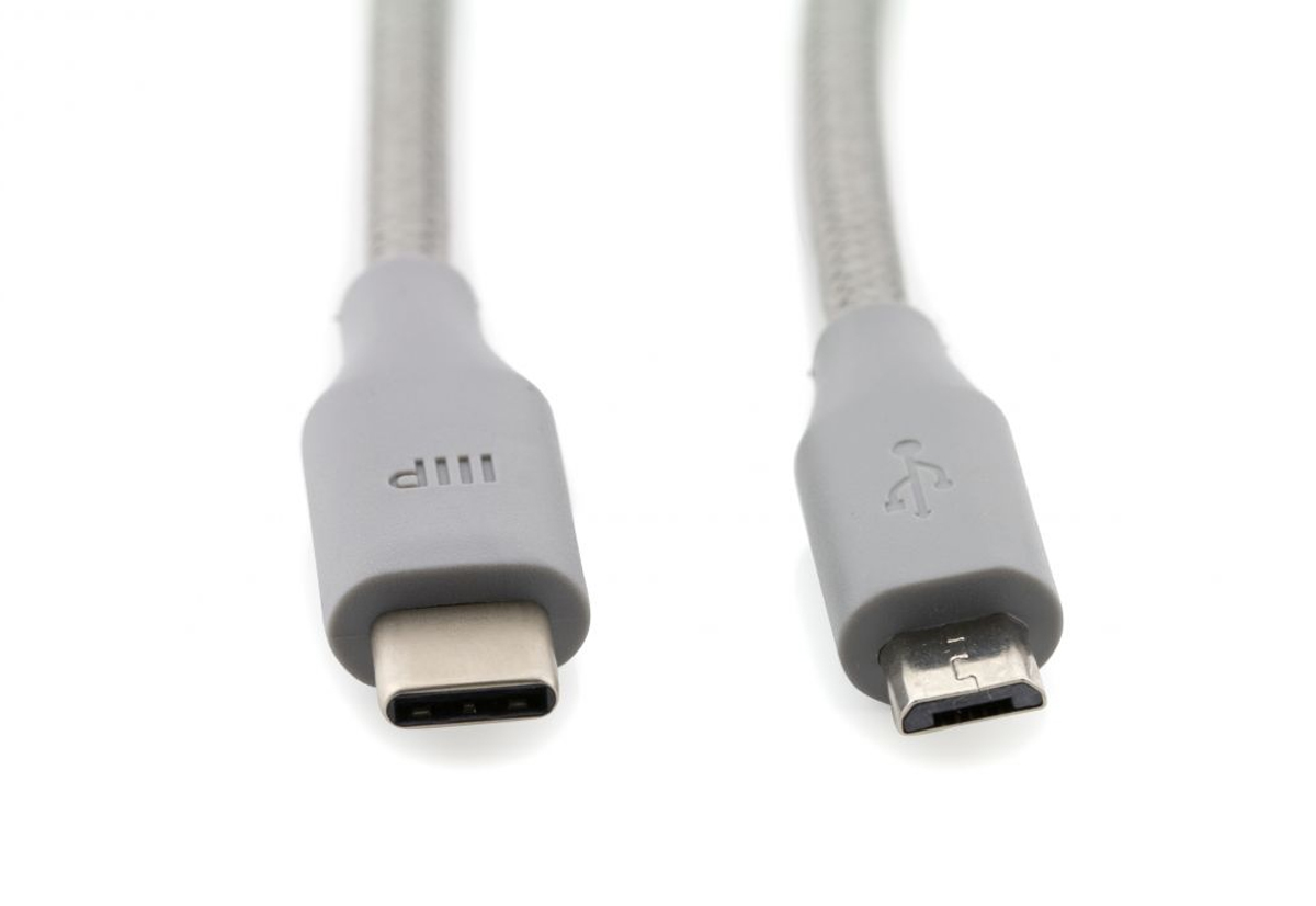 Vernier Kabel Micro-USB Typ C zu Micro-USB Kabel (CB-USB-C-MICRO) zum Anschluss von GoDirect-Sensore an Geärte mit USB-C-Anschluss, 1,5m