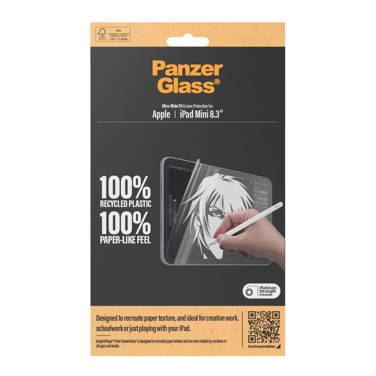 PanzerGlass® GraphicPaper® Displayschutz Ultra-Wide Fit für iPad Mini 8.3'' (2021, 2024)