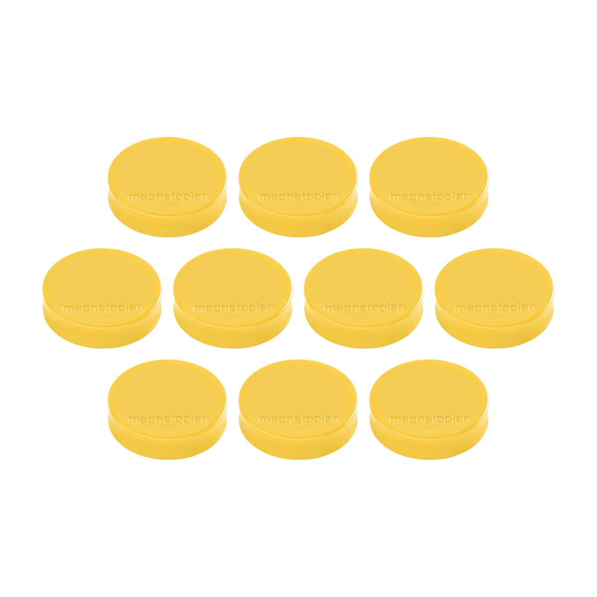Magnetoplan 16640102 Ergo-Magnete medium, 10 Stück goldgelb