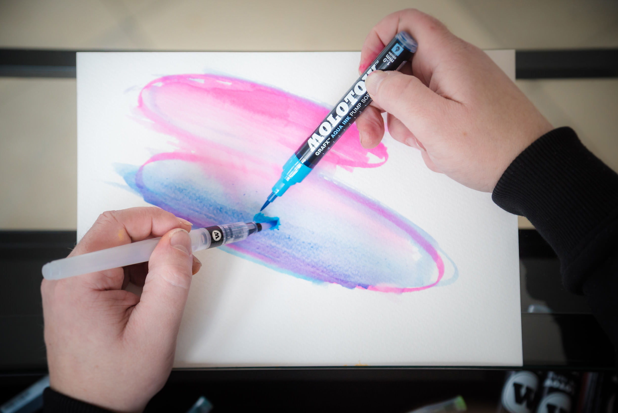 Molotow AQUA Pump Softliner 1 mm, Nr. 010, purpur 