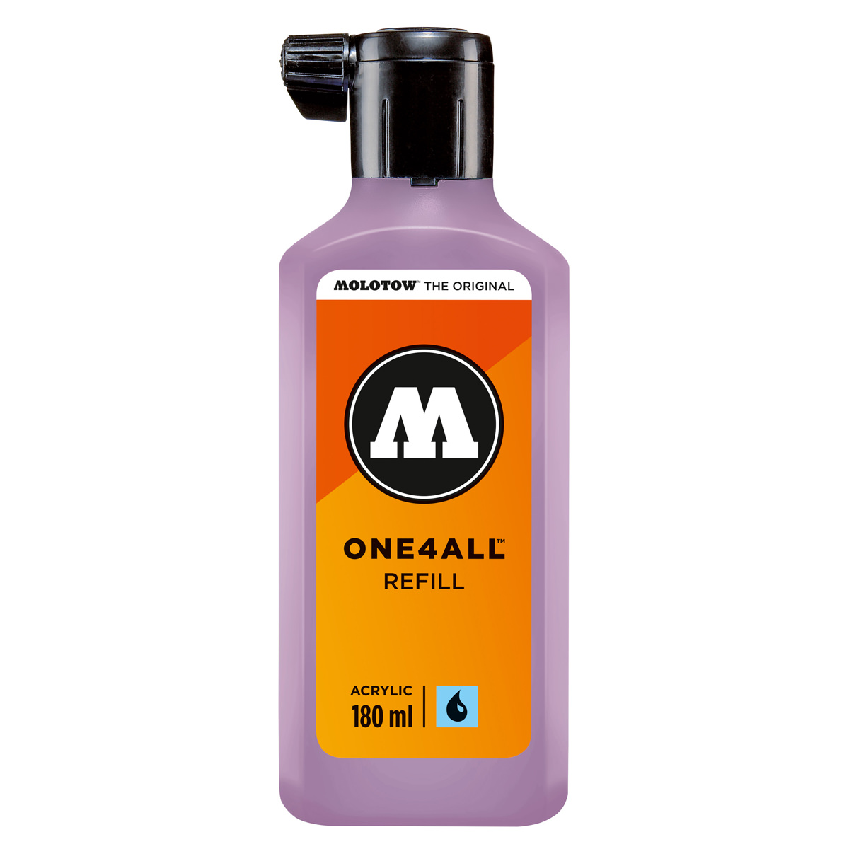 Molotow Nachfüllflasche ONE4ALL ACRYLIC 180 ml, Nr. 201, flieder pastell 