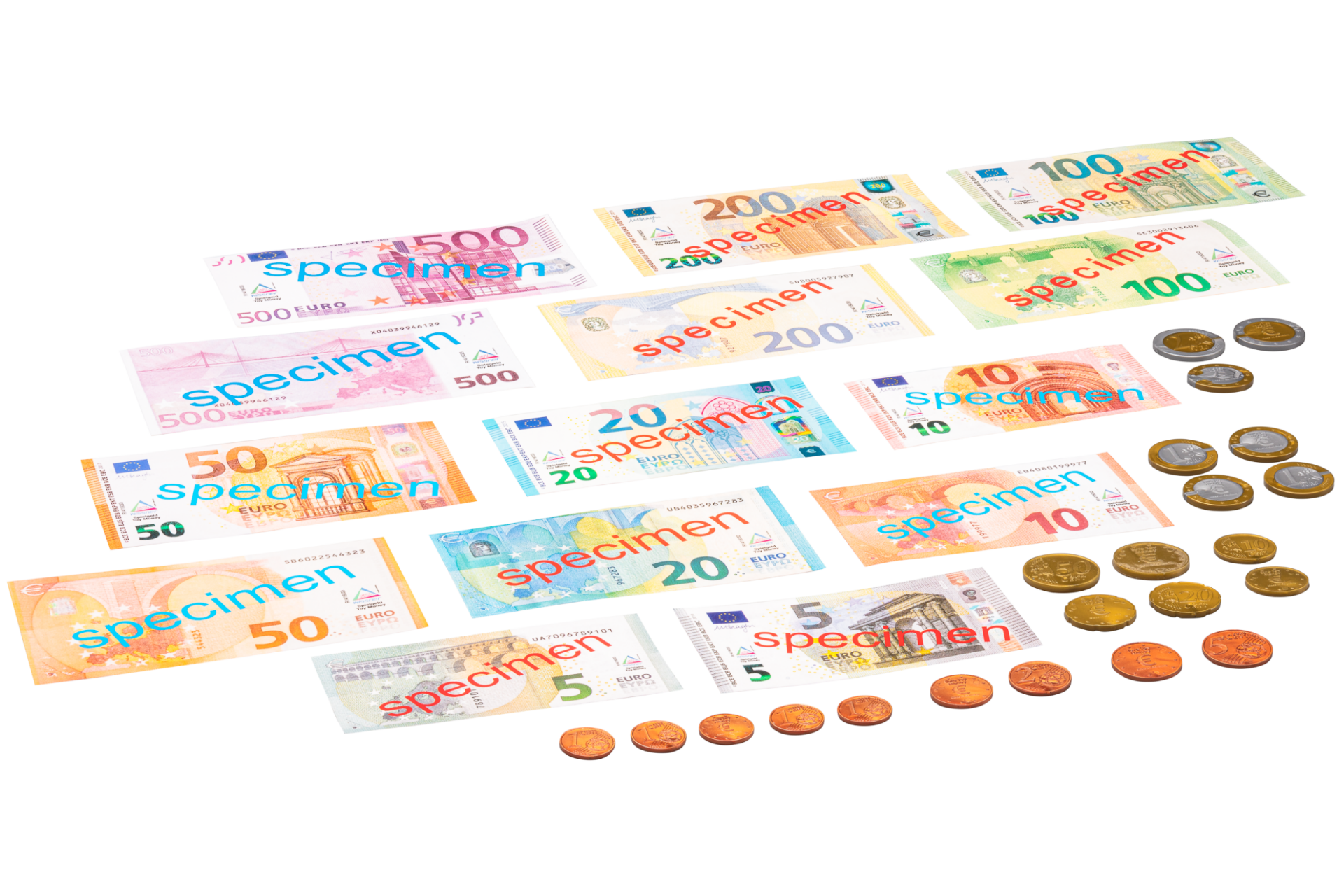 Wissner Spielgeld in Münzen oder Scheinen je 100 Stück 