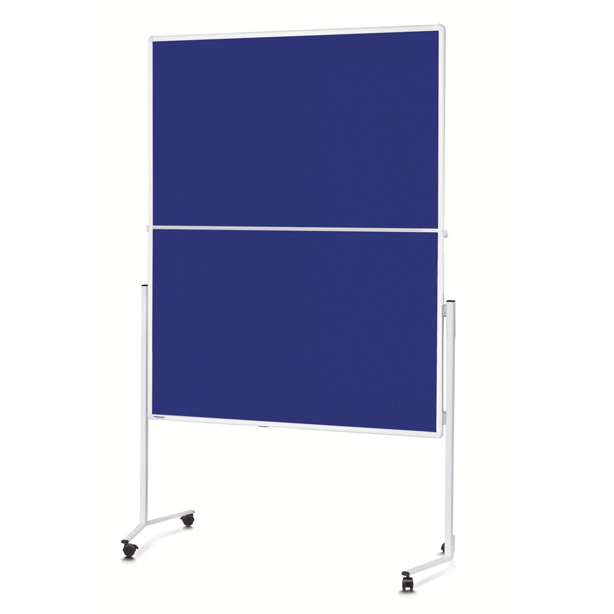 Magnetoplan 2111303 Moderationstafel mit weißem Rahmen, klappbar Filz blau