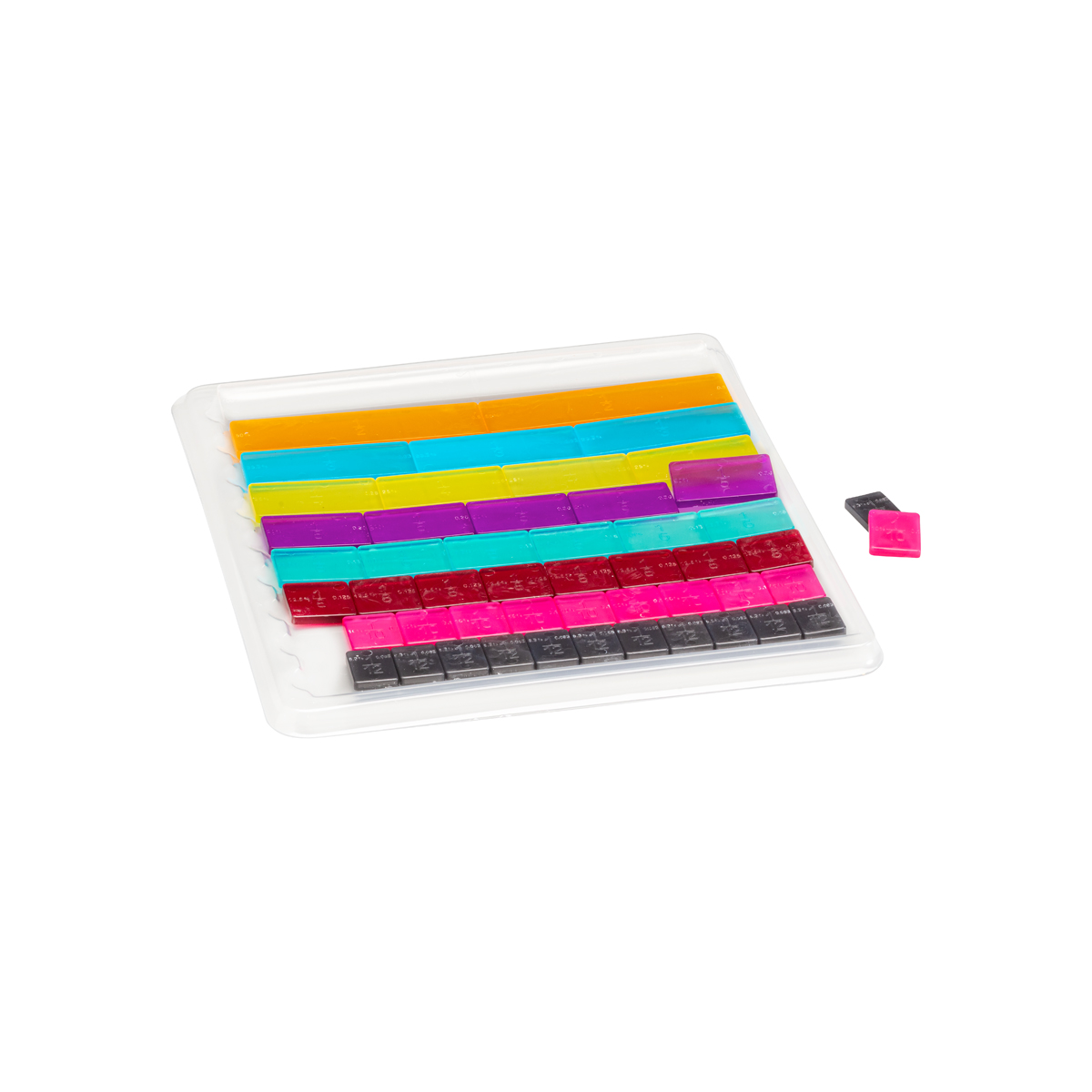 Wissner Bruchrechensatz linear in 9 Farben, 5-teilig 