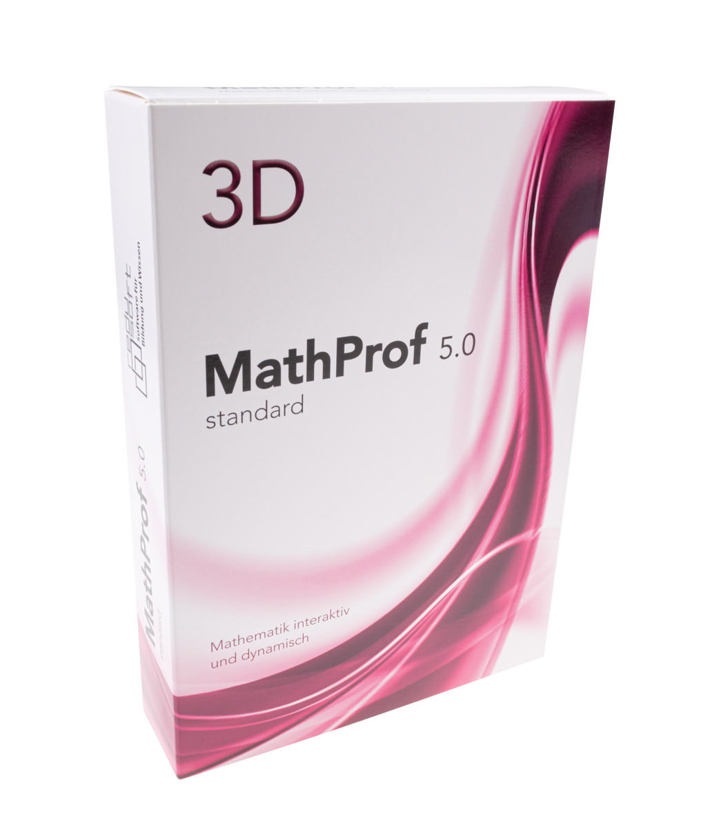MathProf 5.0 Standard, 2D- und 3D-Darstellungen, numerische Berechnungen visuelle Analyse, Downloadversion