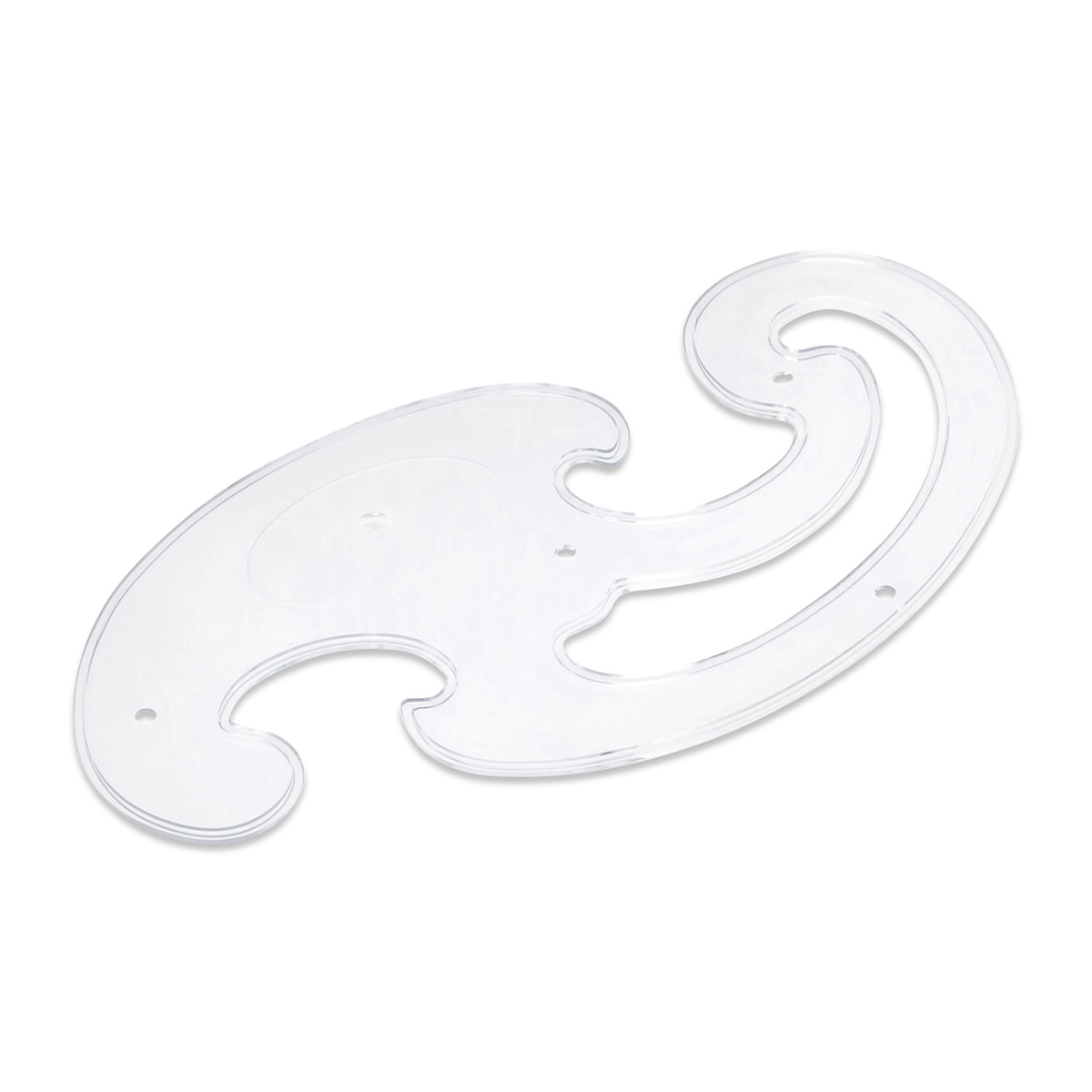 Aristo Burmester Kurvenlineal-Satz 3-teilig, transparent 