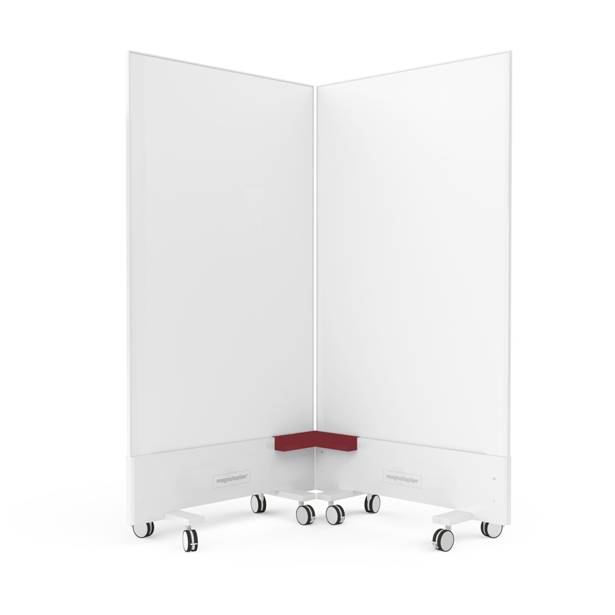 Magnetoplan 114663003 Eckablageschale für Infinity Wall, rubinrot