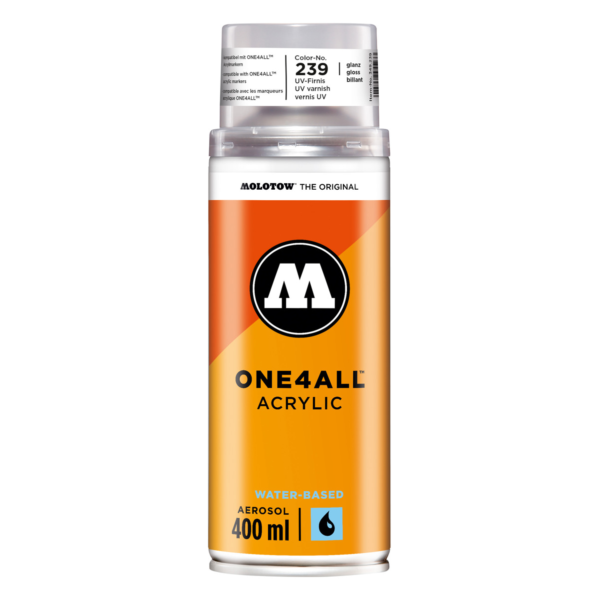 Molotow Sprühdose ONE4ALL ACRYLIC 400 ml, klarlack glanz 