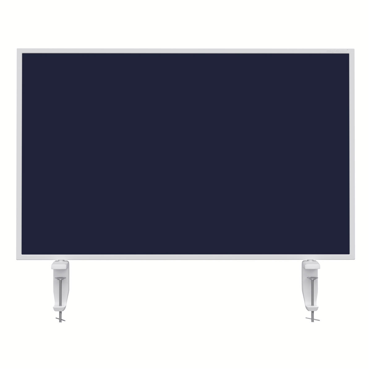 Magnetoplan 1108014 Tischtrennwand VarioPin Whiteboard/Filz Dunkelblau, 80 x 50cm