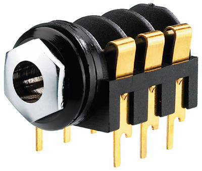MONACOR MZT-223G 6,3-mm-Stereo-Klinken-Einbaubuchse