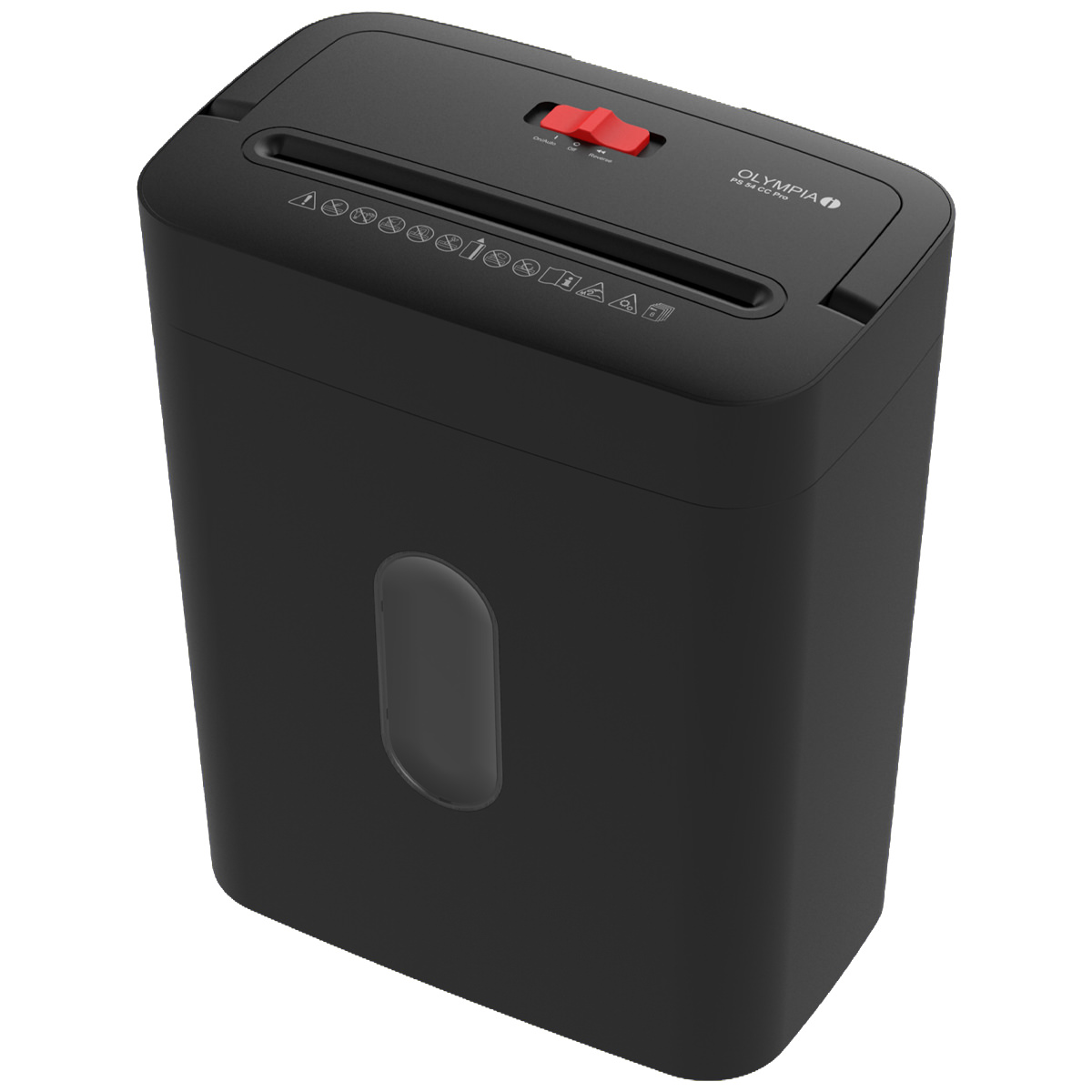 Olympia PS 54 CC Pro Aktenvernichter, schwarz, 8 Blatt, Partikelschnitt 