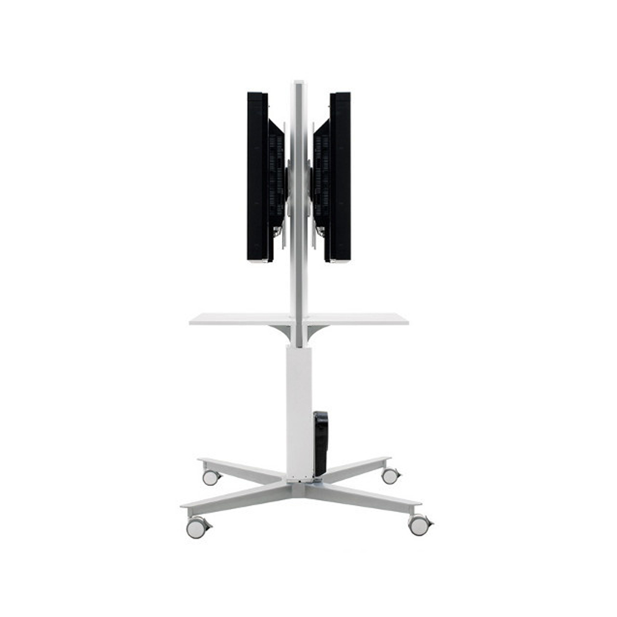 SMS Flat X FH MD 1455 fahrbarer Monitorständer Rücken an Rücken 
