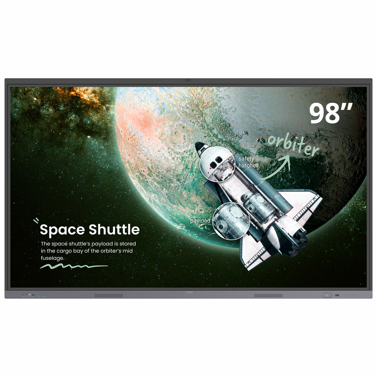 BenQ RE9804FV 98'' (249cm) Display, 128GB RAM, Rahmen grau 