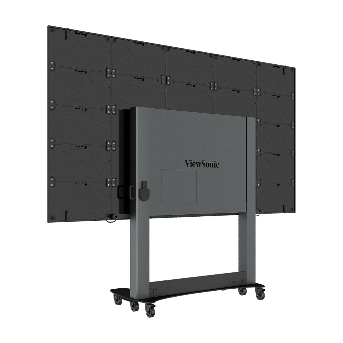 ViewSonic LDS138-151 faltbares 138'' FHD Display, vormontiert im Flightcase, inklusive elktrischem Trolley