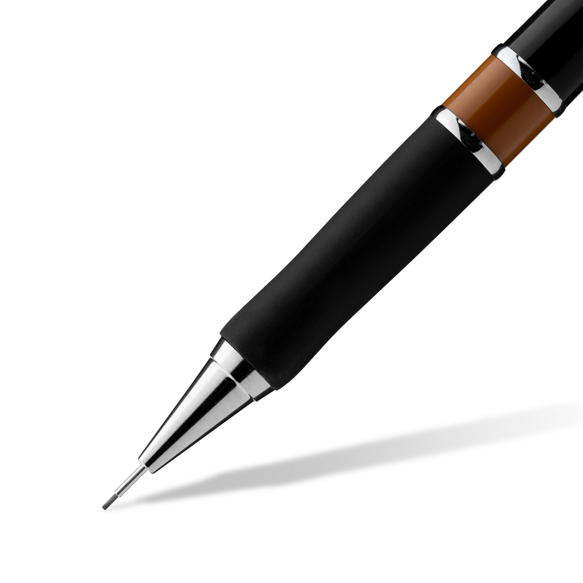 Aristo Feinminenstift D1 schwarz 0,5 mm mit Gummigriffzone und Metallclip 