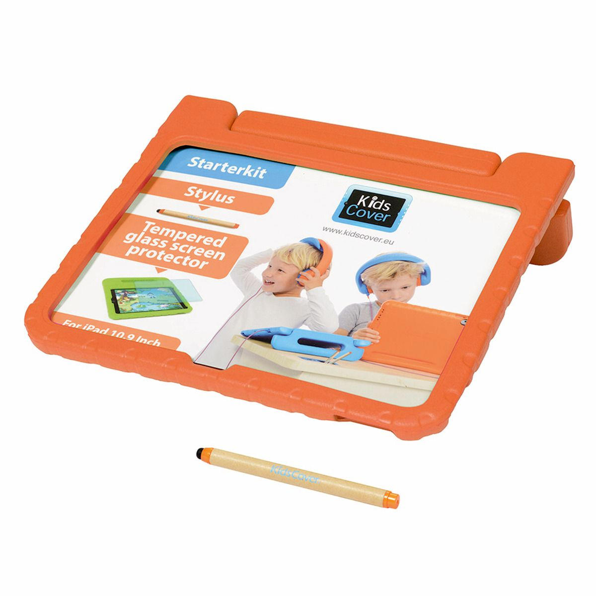 Parat KidsCover für iPad 10.9'' der 10. Generation, Schutzhülle in orange, inkl. Stylus