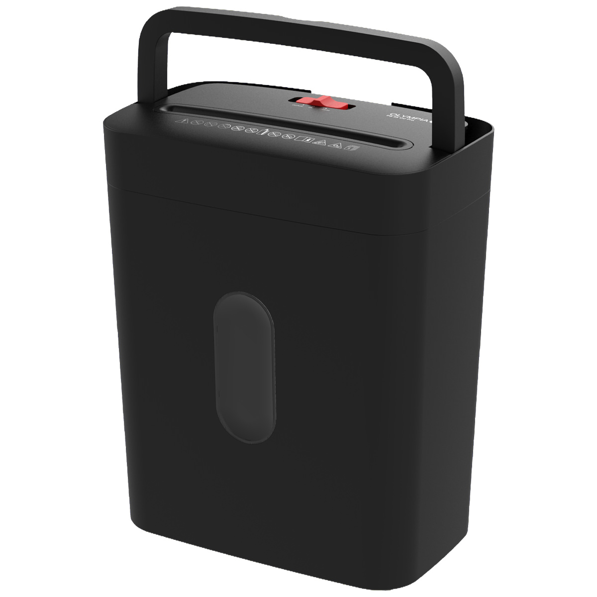 Olympia PS 54 CC Pro Aktenvernichter, schwarz, 8 Blatt, Partikelschnitt 